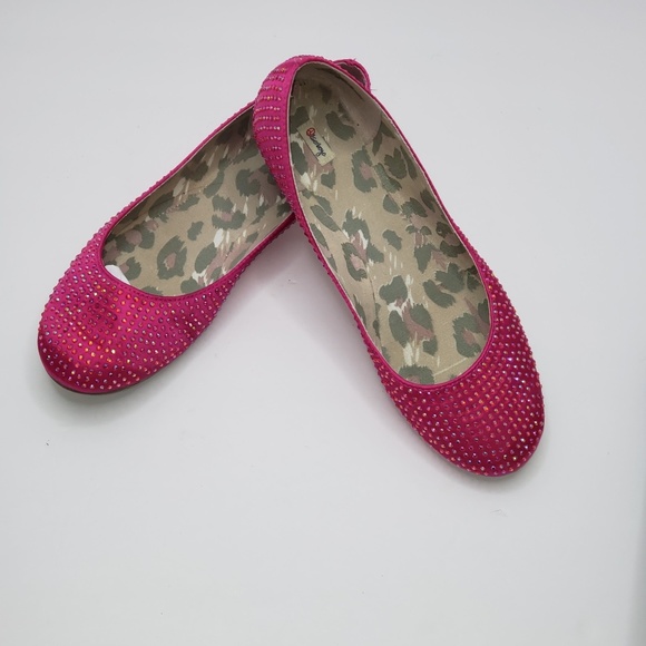 Olsenboye Shoes - Olsenboye Pink Rhinestone Ballet Flats Size 10